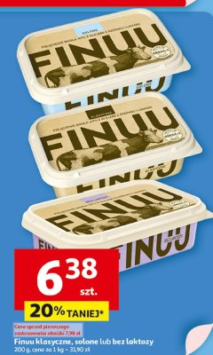 Finuu klasyczne, solone lub bez laktozy promocja w Auchan