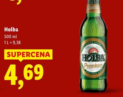 Piwo Holba 500 ml promocja w Lidl