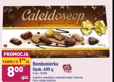 Praliny w czekoladzie białej Caleidoscop promocja