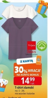 T-shirt damski promocja w Leclerc