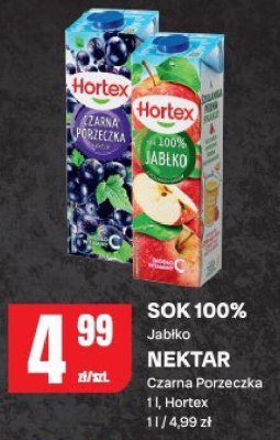 Sok 100% Jabłko NEKTAR Czarna Porzeczka 1 l, Hortex promocja w Chorten