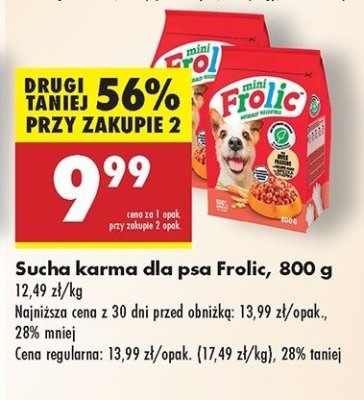 Karma dla psa mini Frolic promocja