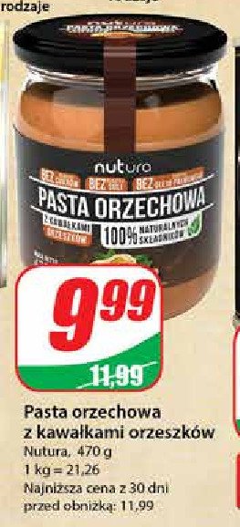 Pasta orzechowa kremowa Nutura promocja