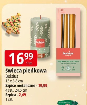 Świeca pienkowa Bolsius promocja w Leclerc