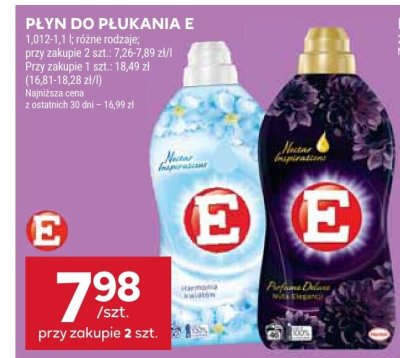 Płyn do płukania E różne rodzaje promocja w Stokrotka