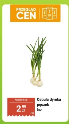 Cebula dymka pęczek luz promocja w Biedronka