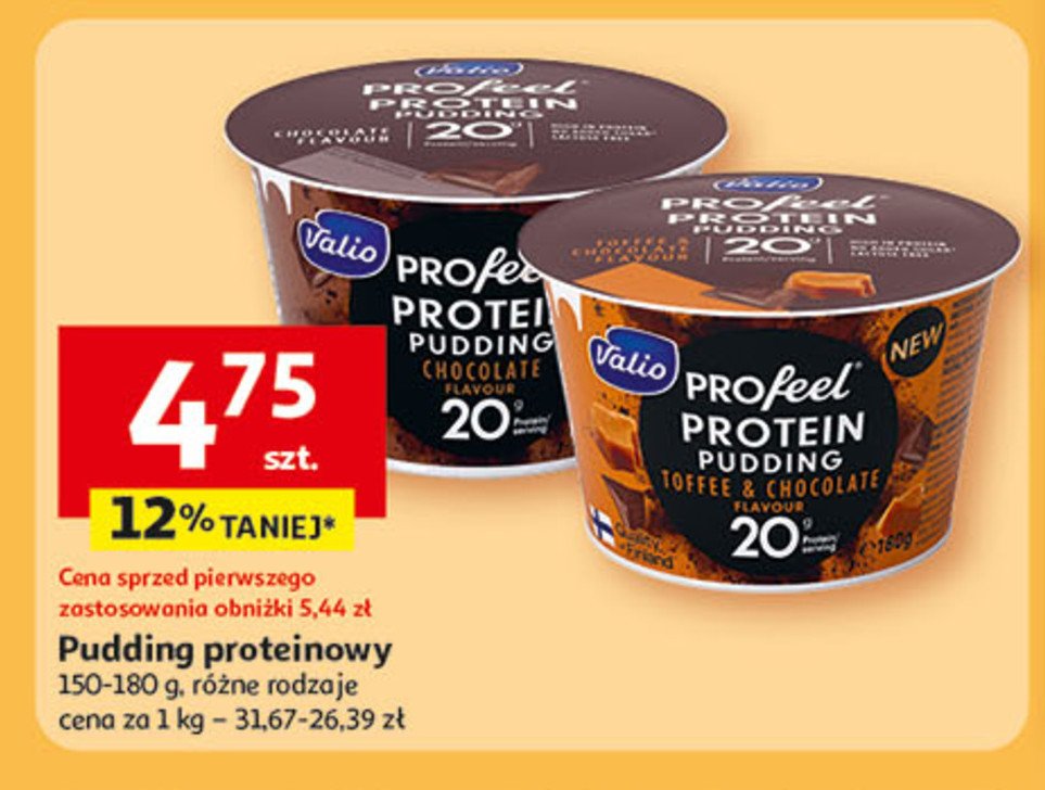 Pudding proteinowy czekoladowy promocja w Auchan