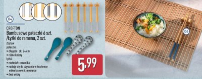 Bambusowe pałeczki 6 szt. promocja w Aldi