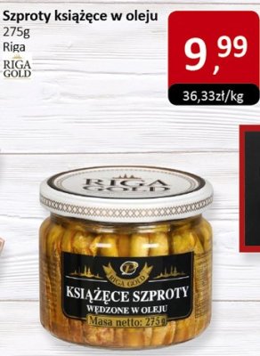 Szproty książęce w oleju Riga 275g promocja w Market Point