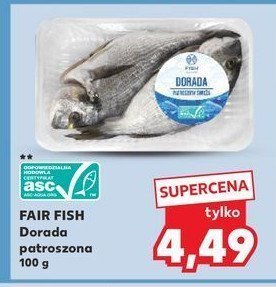 Dorada patroszona FAIR FISH promocja w Kaufland