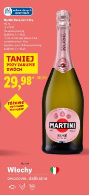 Wino musujące Martini Rosé Extra Dry 750 ml promocja w Lidl