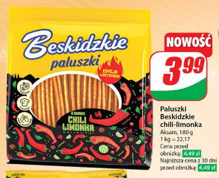 Paluszki chili-limonka Aksam beskidzkie promocja