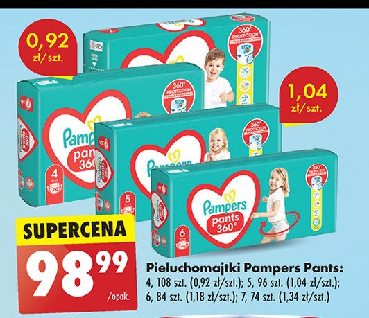 Pieluchomajtki 7 Pampers pants promocja