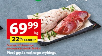 Pierś gęsi z wolnego wybiegu promocja w Auchan