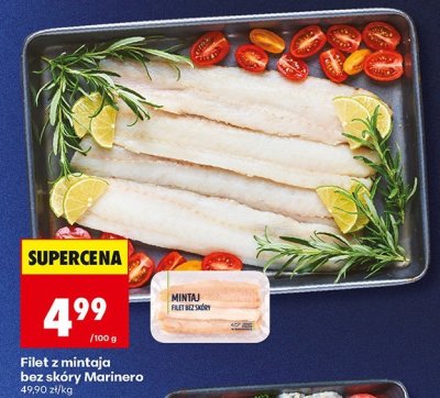 Filet z mintaja bez skóry Marinero promocja w Biedronka