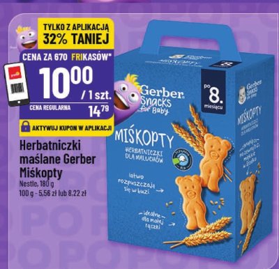 Herbatniczki maślane Gerber Miśkopity promocja w POLOmarket