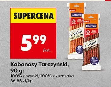 Kabanosy 100% z szynki promocja w Biedronka