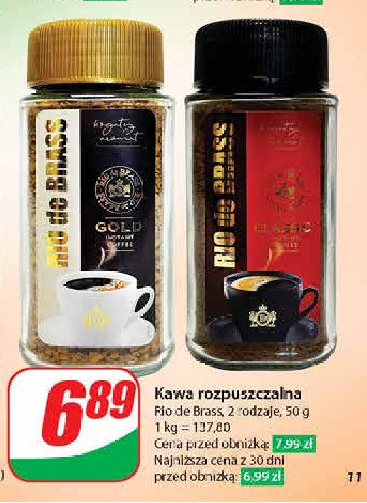 Kawa Rio de brass gold promocja w Dino