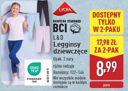 Legginsy 122-146 L&d promocja