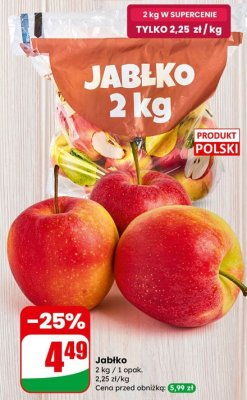 Jabłko 2 kg promocja w Dino
