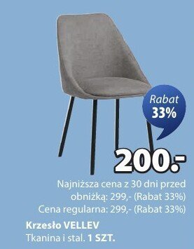 Krzesło VELLEV promocja w Jysk