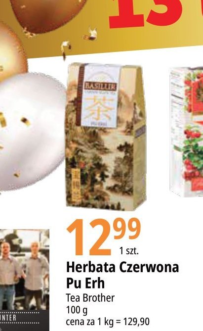 Herbata pu-erh Basilur promocja
