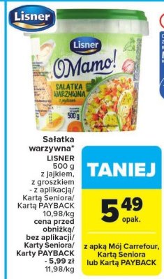 Sa艂atka warzywna promocja w Carrefour Market