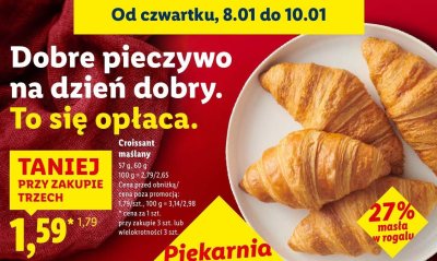 Croissant maślany promocja w Lidl