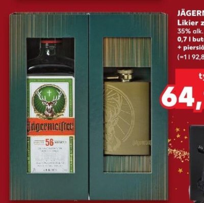 Likier ziołowy  0,7 l + piersiówka promocja w Kaufland