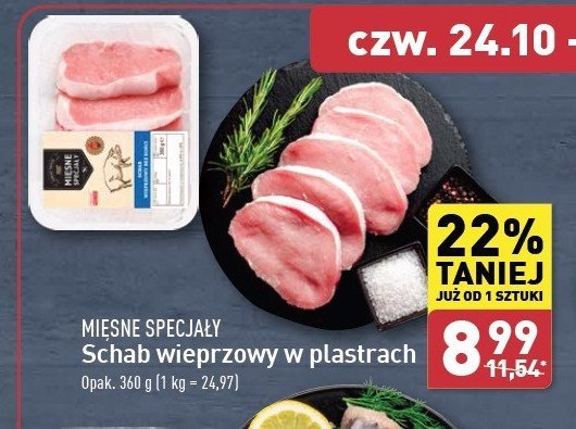 Schab wieprzowy bez kości Mięsne specjały zawsze świeże (aldi) promocja