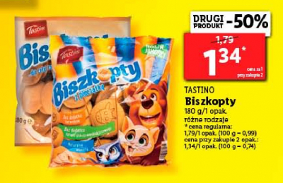 Biszkopty Tastino biszkopty promocja