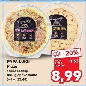 Pizza capricciosa Papa luigi promocja