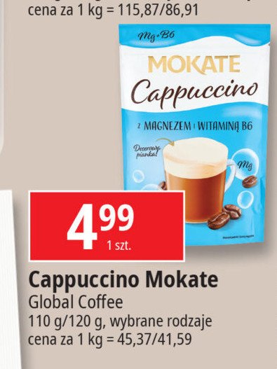 Cappuccino z magnezem Mokate cappuccino promocja w Leclerc