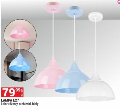 LAMPA E27 kolor różowy, niebieski, biały promocja w Merkury Market