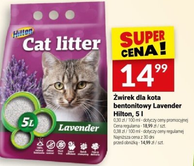 Żwirek dla kota bentonitowy Lavender Hilton, 5 l promocja w Twój Market
