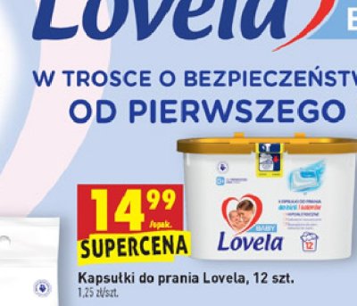 Kapsułki do prania do bieli i kolorów Lovela promocja