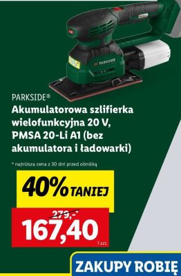 Szlifierka wielofuncyjna pamsg 20-li a1 Parkside promocja