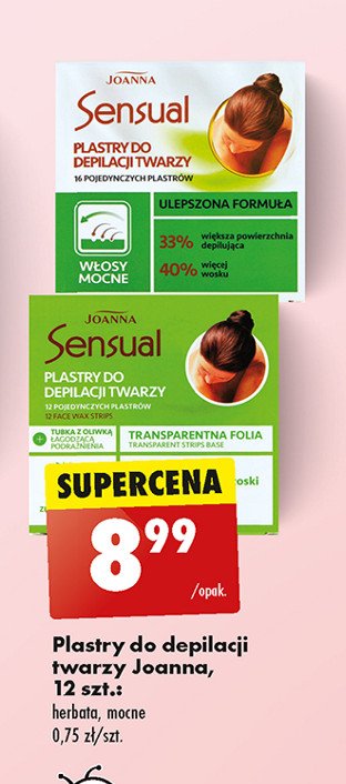 Plastry do depilacji twarzy do w艂os贸w mocnych Joanna sensual promocja
