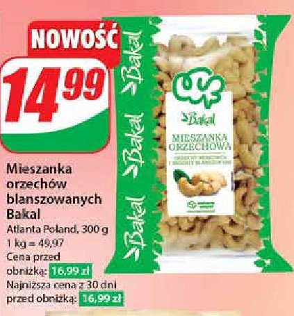 Mieszanka orzech贸w blanszowanych Bakal promocja