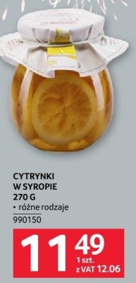 Cytrynki w syropie różne rodzaje 270g promocja w Selgros