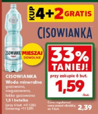 Woda mineralna niegazowana 1.5 l promocja w Kaufland