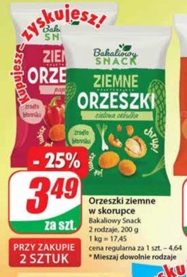 Orzeszki ziemnie paprykowe Bakaliowy snack promocja