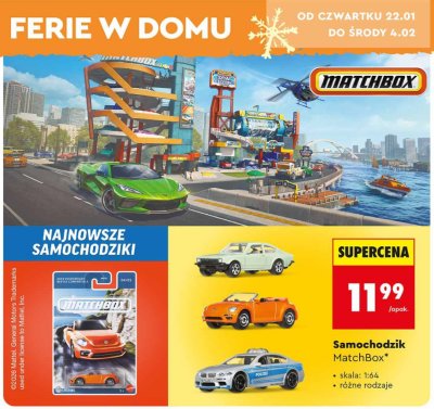Samochodzik MatchBox promocja w Biedronka