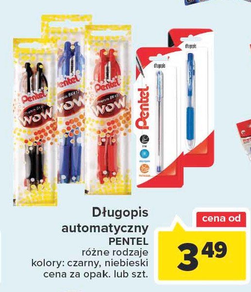 Długopis wow bk417 niebieski Pentel promocja