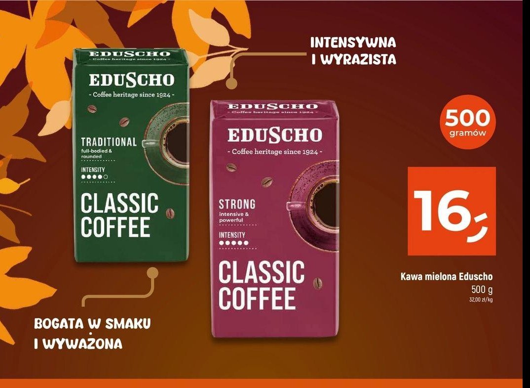 Kawa EDUSCHO CAFE A LA CARTE PREMIUM STRONG promocja w Dealz