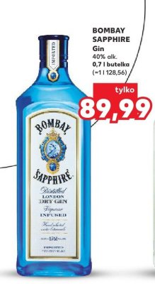 Gin Bombay Sapphire 40% alk. 0,7 l promocja w Kaufland