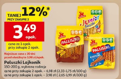 Paluszki Lajkonik promocja w Auchan