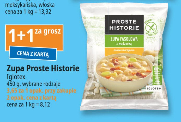 Zupa fasolowa z wędzonką Iglotex proste historie promocja w Leclerc