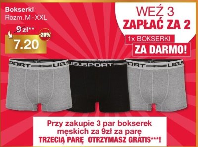 Bokserki męskie promocja w Woolworth