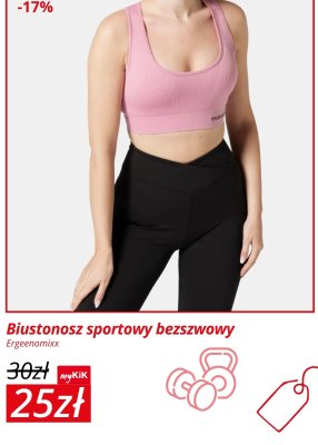 Biustonosz sportowy bezszwowy Ergeenomixx promocja